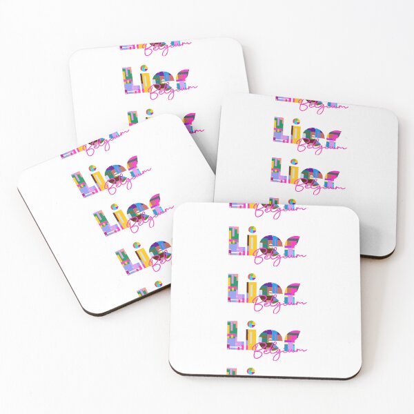 Item preview, Lier, Belgium, Vibrant Abstract City Typography Art designed and sold by Wanderful-roads.