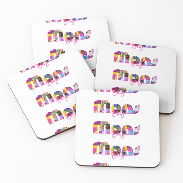 Item preview, Mons, Belgium, Vibrant Abstract City Typography Art designed and sold by Wanderful-roads.
