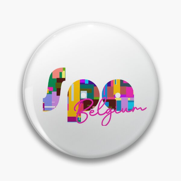 Item preview, Spa, Belgium, Vibrant Abstract City Typography Art designed and sold by Wanderful-roads.