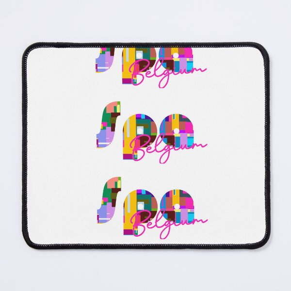 Item preview, Spa, Belgium, Vibrant Abstract City Typography Art designed and sold by Wanderful-roads.