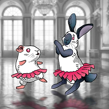 Artwork thumbnail, Dancing Rabbits by TinyDancerRC