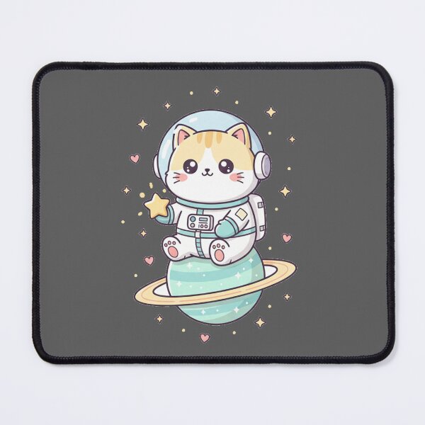 Item preview, Kawaii Astronaut Cat in Space | Cute Chibi Kitten Space Design designed and sold by DarkNight9.