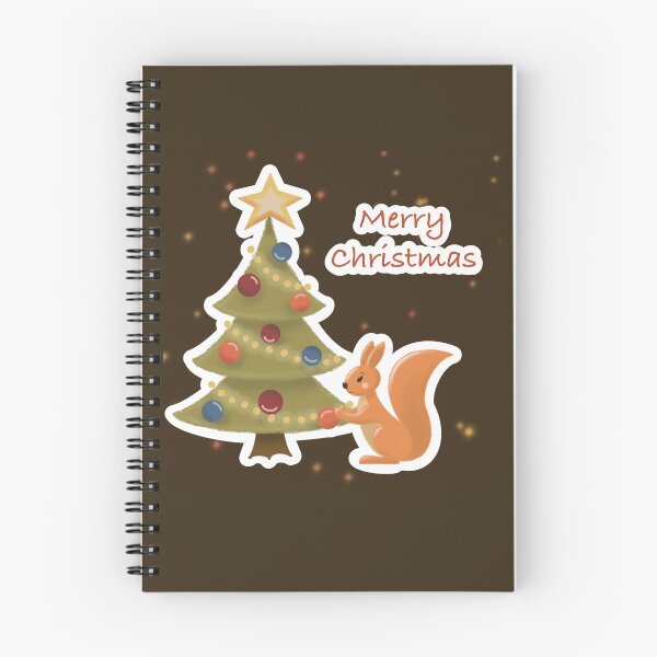 Item preview, Cute Christmas Squirrel Illustration – Festive Tree Holiday Art – Woodland Winter Design designed and sold by Sieske's.
