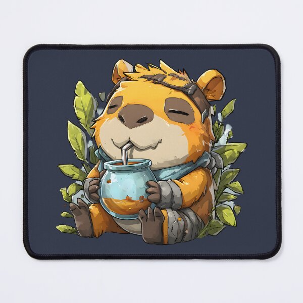 Item preview, Kawaii Capybara Drinking Yerba Mate – Cute Relaxed Mate Mood Design designed and sold by flamini.