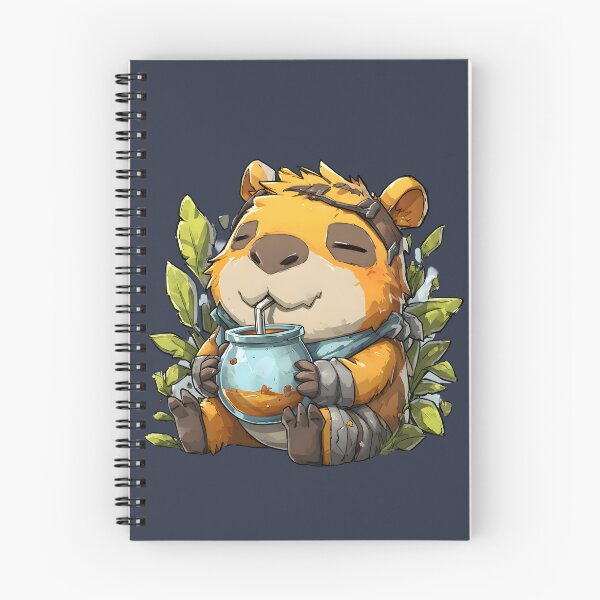 Item preview, Kawaii Capybara Drinking Yerba Mate – Cute Relaxed Mate Mood Design designed and sold by flamini.