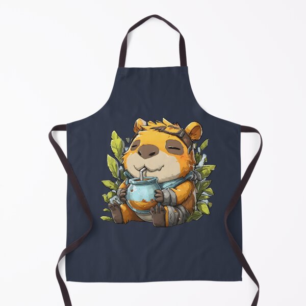 Item preview, Kawaii Capybara Drinking Yerba Mate – Cute Relaxed Mate Mood Design designed and sold by flamini.