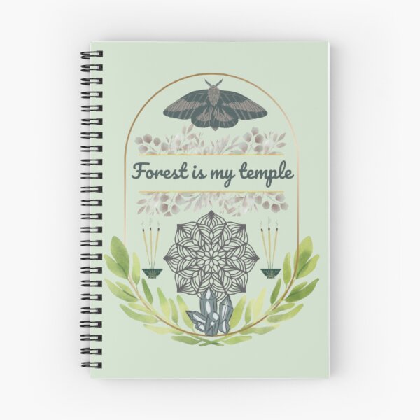 Item preview, Mystical Forest Temple – Spiritual Nature Witchcore Illustration designed and sold by CreativeDazzleStudio.