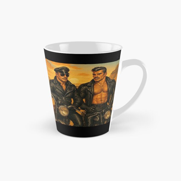 Item preview, 1940s Vintage Pointillism Leather Daddy Berlin Bikers Leather Bar Pride Tom of Finland Tribute Graphic Design designed and sold by ItsAKinkThing.