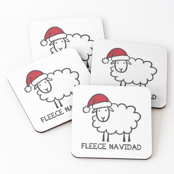 Item preview, Fleece Navidad Christmas Sheep Pun designed and sold by CleanDecor.