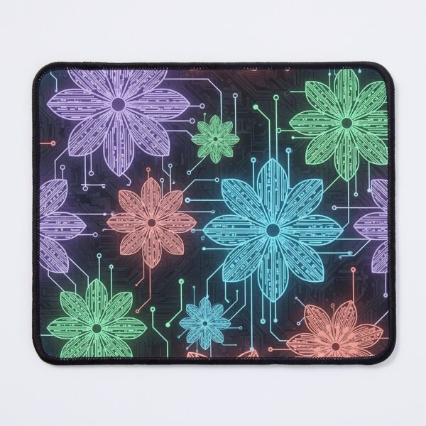 Item preview, Glowing Techno Flowers designed and sold by jumpercat.
