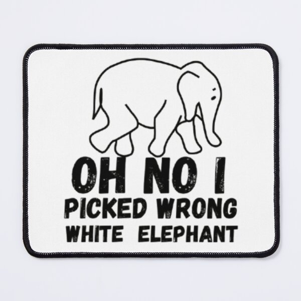 Item preview, No, elegí mal el regalo navideño de elefante blanco designed and sold by Thread&Fable.