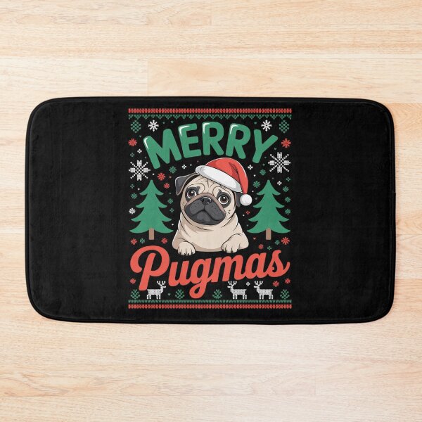 Item preview,  Santa Reindeer Pug Xmas Ugly Christmas Merry Pugmas  designed and sold by THagBlue.