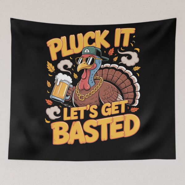 Item preview, Basted Lets Thanksgiving Quote Happy Get Pluck It Vintage Holiday designed and sold by HollyShabero.