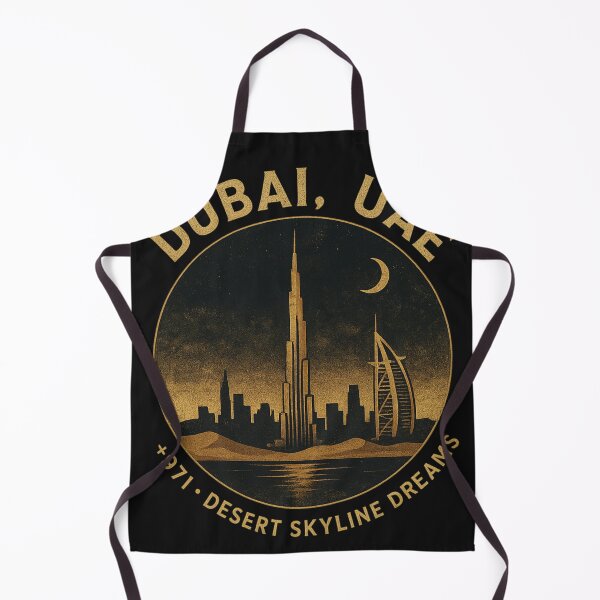 Item preview, Dubai, UAE – +971 Desert Skyline Dreams Retro Skyline designed and sold by Laughprints.