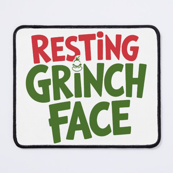 Item preview, Resting Grinch Face – Funny Christmas Mood designed and sold by JeeFoSnP.