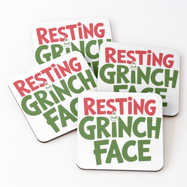 Item preview, Resting Grinch Face – Funny Christmas Mood designed and sold by JeeFoSnP.