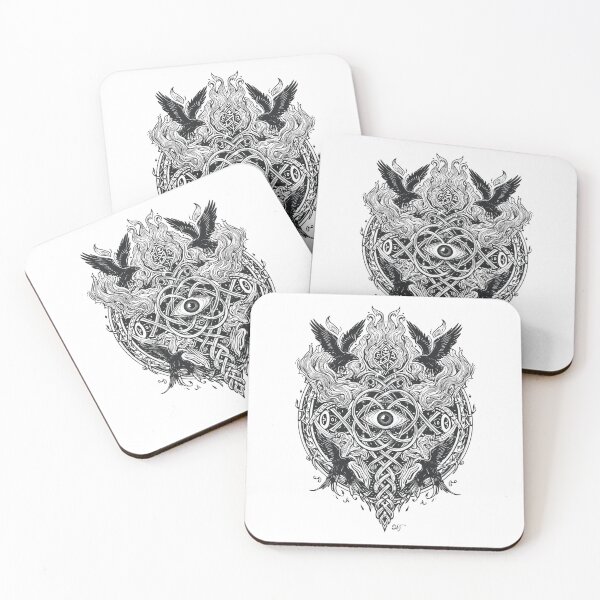 Item preview, Eye of Odin – Viking Mystic Symbol | Nordic Fantasy Line Art designed and sold by Mythic Tide.