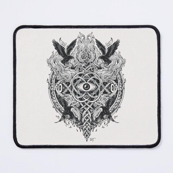 Item preview, Eye of Odin – Viking Mystic Symbol | Nordic Fantasy Line Art designed and sold by Mythic Tide.