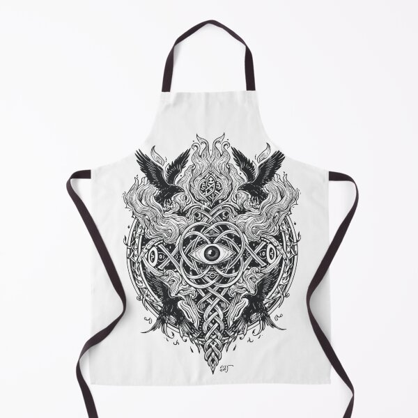 Item preview, Eye of Odin – Viking Mystic Symbol | Nordic Fantasy Line Art designed and sold by Mythic Tide.