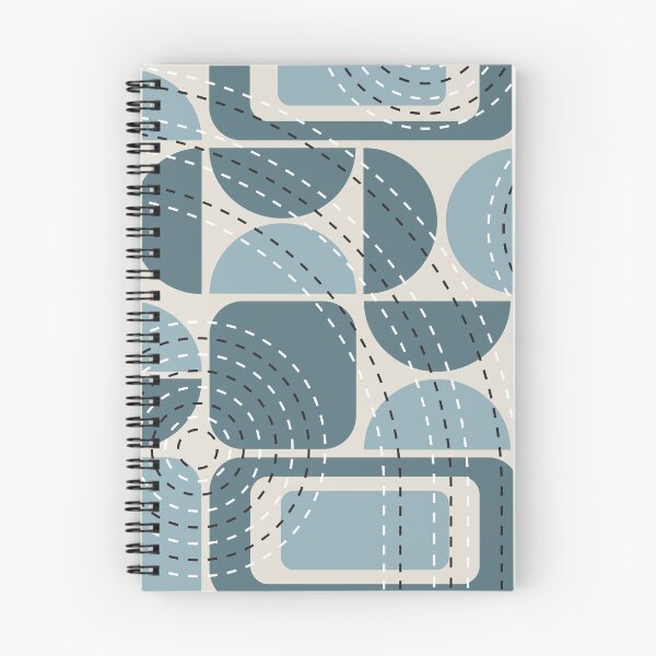 Item preview, Mid Century Modern Geometric Pattern Blue designed and sold by Vector&Repeat.