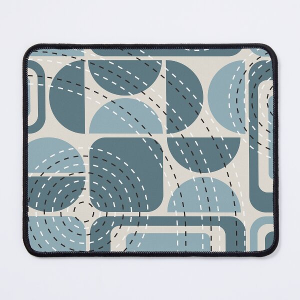 Item preview, Mid Century Modern Geometric Pattern Blue designed and sold by Vector&Repeat.