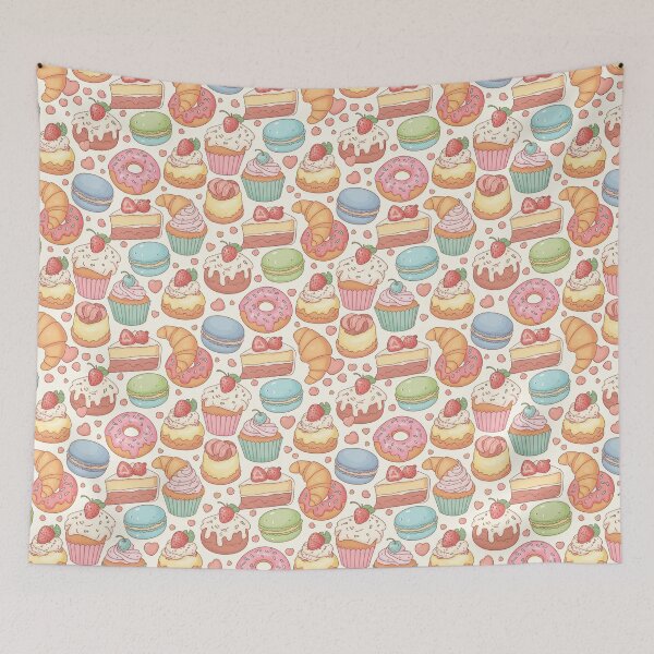 Item preview, Hand-Drawn Adorable Pastel Sweet Treats Pastel designed and sold by StellasRealm.