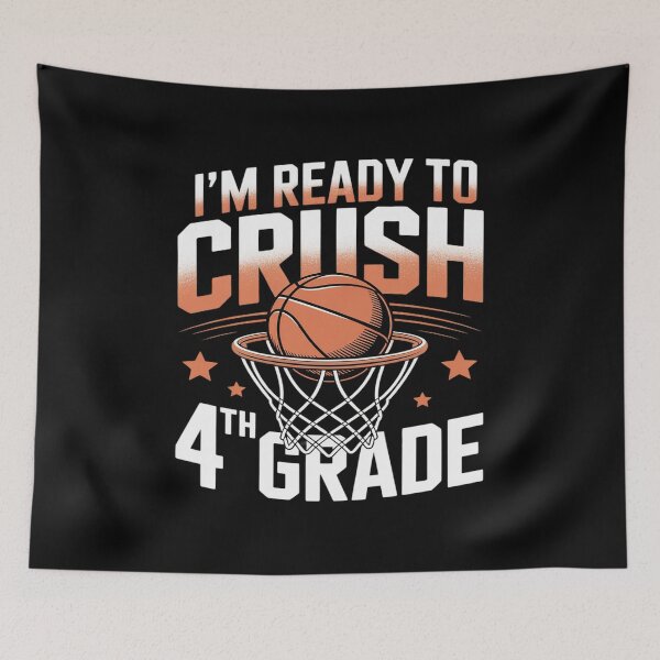 Item preview, I'm Ready To Crush 4th Grade Basketball Back To School designed and sold by DetroitMug.