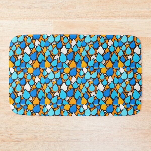 Item preview, Bold Raindrop Pop Art Pattern designed and sold by rishvadesigns.