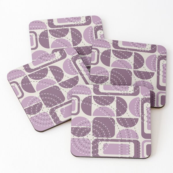 Item preview, Mid Century Modern Geometric Pattern Purple designed and sold by Vector&Repeat.