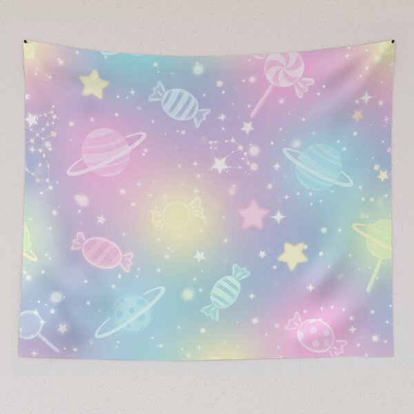 Item preview, Kawaii Galaxy Sweets Seamless Design designed and sold by jumpercat.