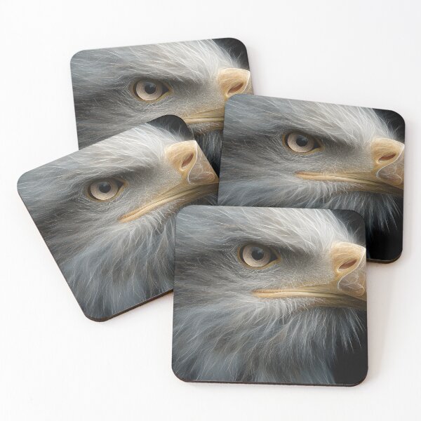 Item preview, Regal Bald Eagle Close-Up with Sharp Gaze and Detailed Feathers designed and sold by daila70.