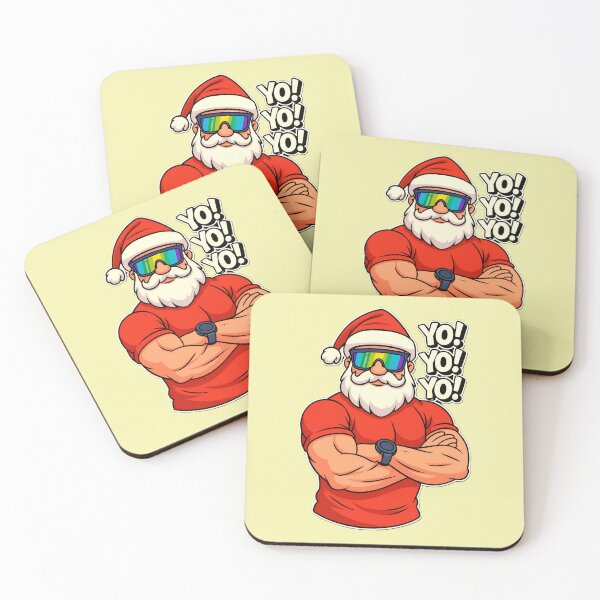 Artikelvorschau, Cooler Weihnachtsmann – Yo! Yo! Yo! entworfen und verkauft von The Art by Rossouw.