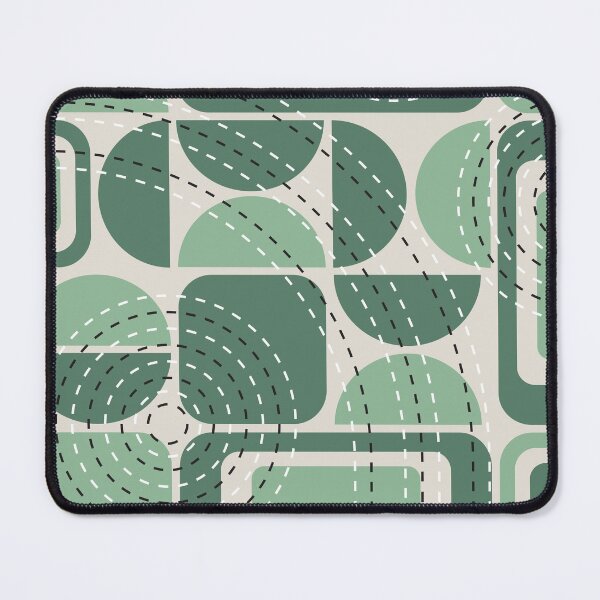 Item preview, Mid Century Modern Geometric Pattern Green designed and sold by Vector&Repeat.