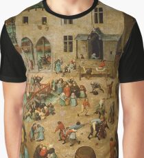 Children's Games - Pieter Bruegel the Elder Graphic T-Shirt