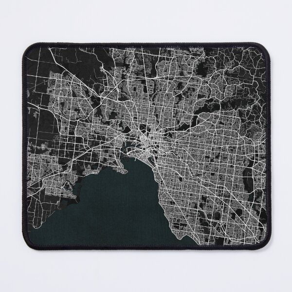 Item preview, Melbourne City Map of Victoria, Australia - Dark designed and sold by deMAP.