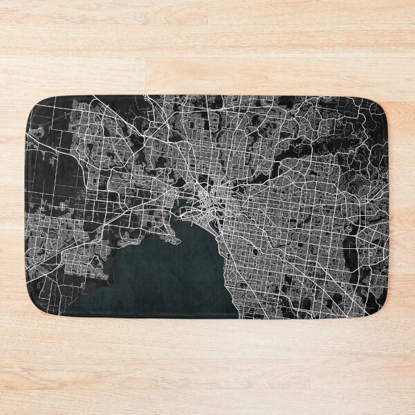 Item preview, Melbourne City Map of Victoria, Australia - Dark designed and sold by deMAP.