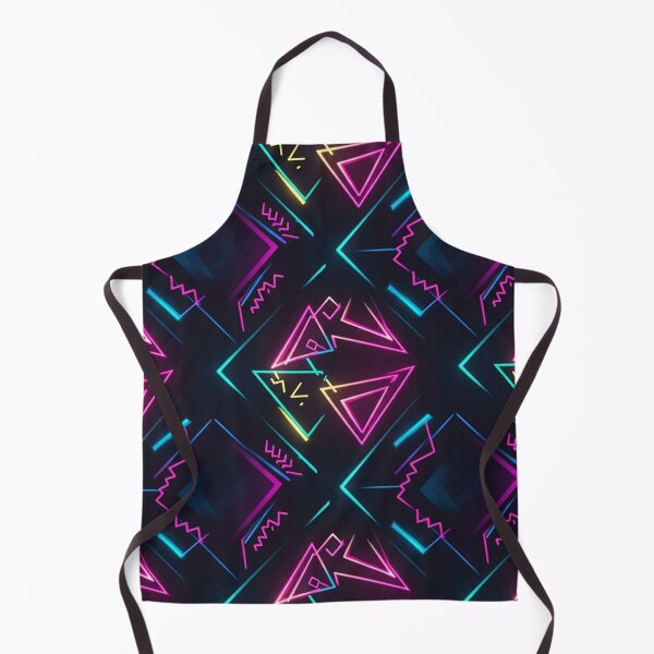 Item preview, Neon Synthwave Geometric Pattern designed and sold by jumpercat.