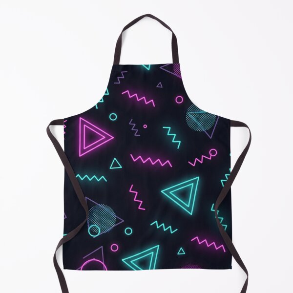 Item preview, Retrowave Neon Geometric Seamless designed and sold by jumpercat.