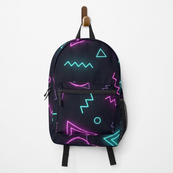 Item preview, Retrowave Neon Geometric Seamless designed and sold by jumpercat.