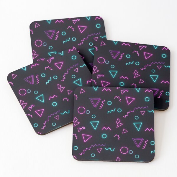 Item preview, Futuristic Neon Retro Pattern Design designed and sold by jumpercat.