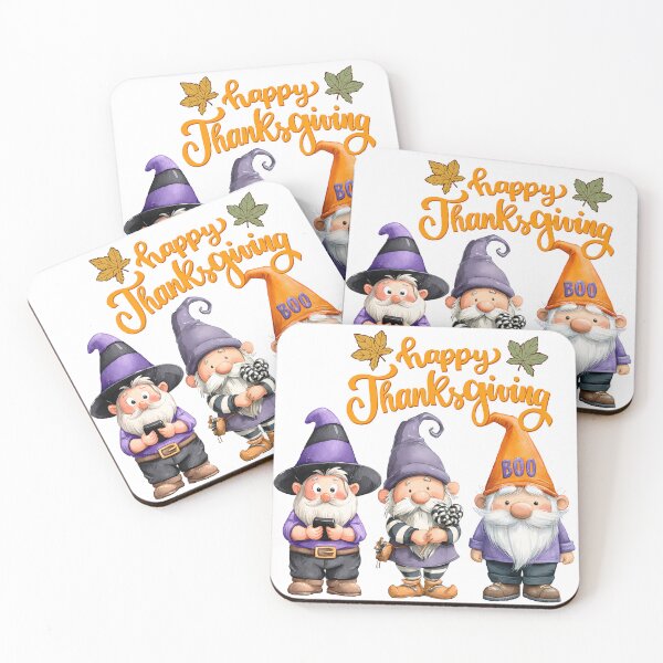 Item preview, Thanksgiving Gnomes Illustration – Cute Fall Gnomes with Halloween Twist designed and sold by DesignArtist.ia.