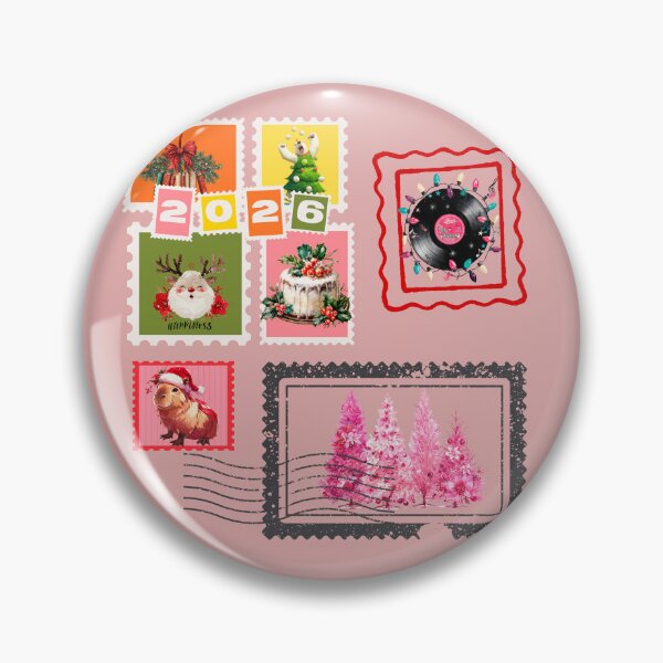 Item preview, Retro Christmas Stamps Collection – 2026 Edition designed and sold by Anastasiia Yurevych.