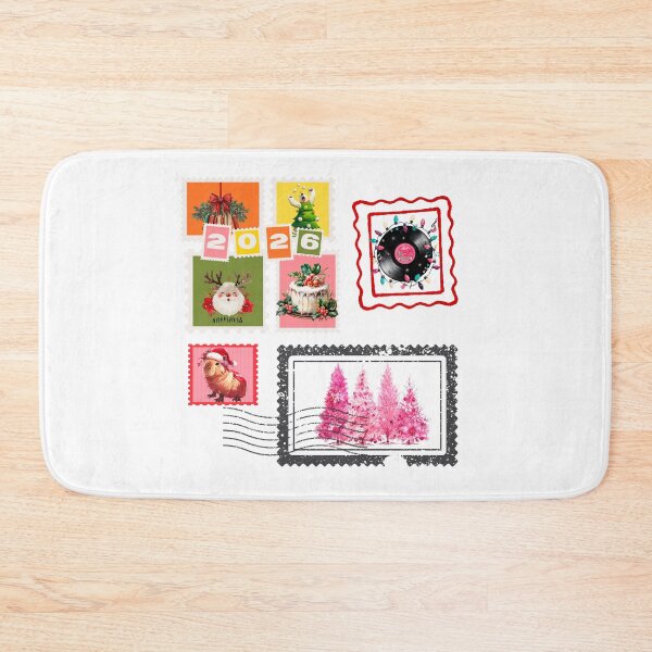 Item preview, Retro Christmas Stamps Collection – 2026 Edition designed and sold by Anastasiia Yurevych.