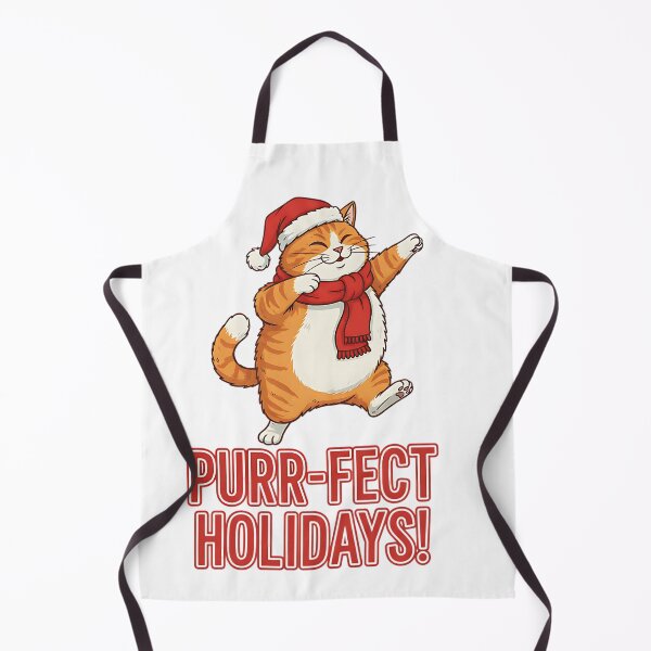 Item preview, Meowy Christmas Dance – Cat in a festive mood designed and sold by FGprints.