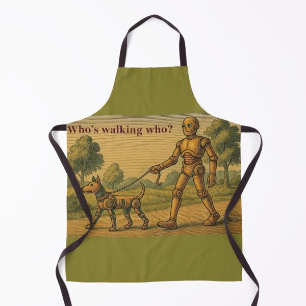 Item preview, Who's Walking Who Funny | Gift for Dog Owner Dad| Retro Sci-Fi Humor Design designed and sold by SammyMorry.