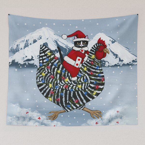 Item preview, Christmas Chicken Ride! designed and sold by KilkennyCat Art.