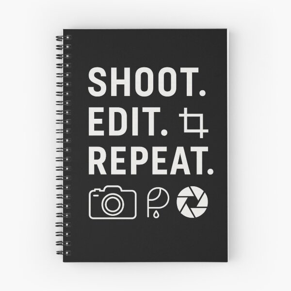 Item preview, Shoot. Edit. Repeat. – Minimalist Photography Lover Design designed and sold by Laughprints.