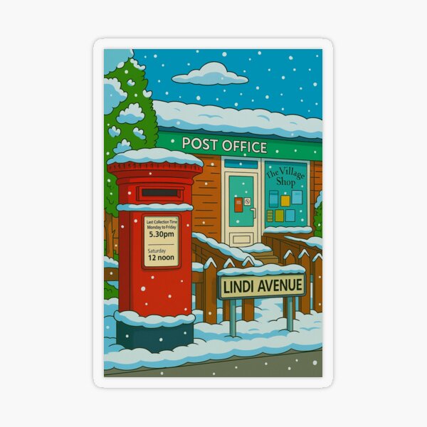 The old Post Office Lindi Avenue Grappenhall in winter