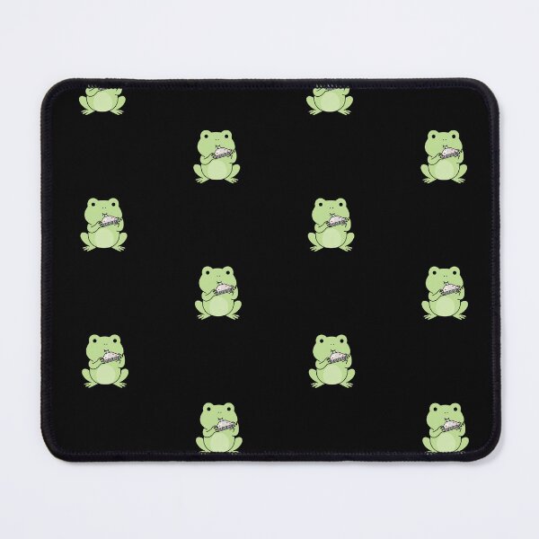 Item preview, Cute Pastel Frog Playing Harmonica – Simple Christmas Kawaii Design designed and sold by ColorSplash123.