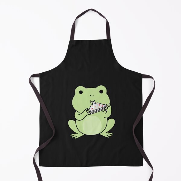 Item preview, Cute Pastel Frog Playing Harmonica – Simple Christmas Kawaii Design designed and sold by ColorSplash123.